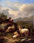 Eugene Verboeckhoven On The Lookout painting